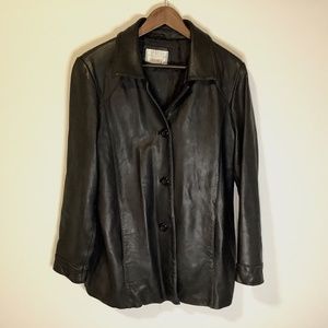 Worthington Genuine Lambskin Women’s Leather Jacket Size L